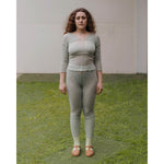 NEHRU LONG SLEEVE TEE-CONTA GREEN-