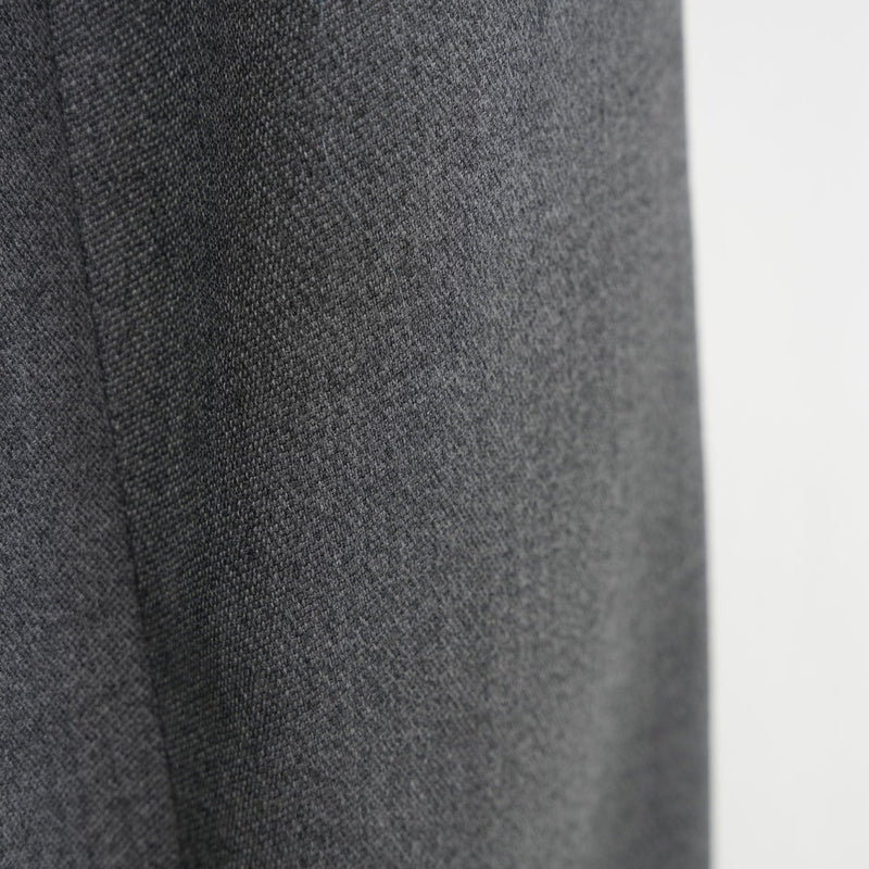 DOESKIN BARREL-LEG PANTS-CHACOAL-