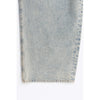 High-waisted Curved Denim-BLUE-