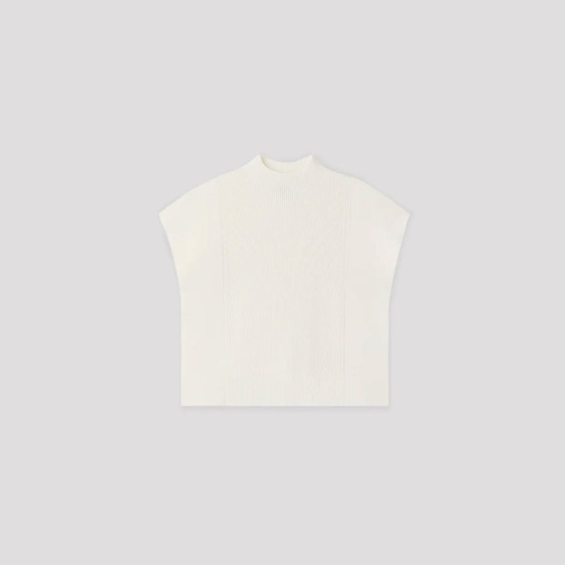PORTRAIT CREASE TOP-BLACK-