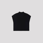 PORTRAIT CREASE TOP-BLACK-