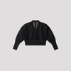 GARTER LUCENT CROPPED CARDIGAN-BLACK-