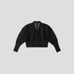 GARTER LUCENT CROPPED CARDIGAN-STEELGRAY-