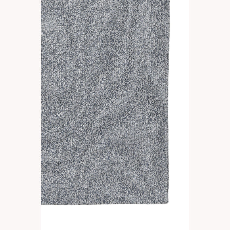 SQUARE SLEEVE KNIT TOPS -BLUE-