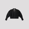 GARTER LUCENT CROPPED CARDIGAN-BLACK-
