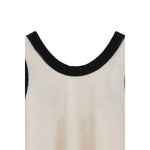 PILE FLARE TANK TOPS -BROWN-
