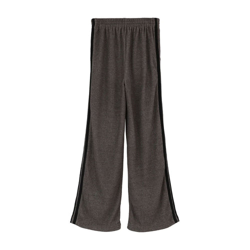 PILE LINE PANTS -BROWN-