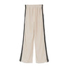 PILE LINE PANTS -BROWN-