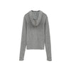 WOOL RIB HOODED TIGHT TOPS -BLACK-