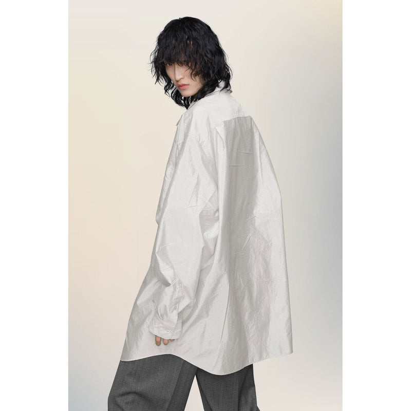 オーバーサイズシャツ -PEARL GRAY-