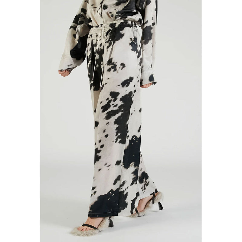 Harako Print Wide Pants-MLTI-