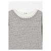 Plating Rib Layered Tee -WHITE×LT.GREY-