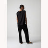 LISA FRENCH SLEEVE TOP -BLACK-