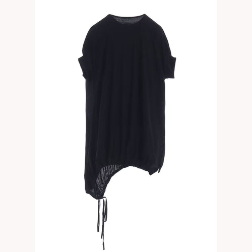 COTTON JERSEY HEM FITTED T