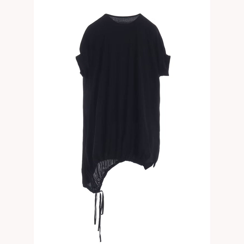COTTON JERSEY HEM FITTED T