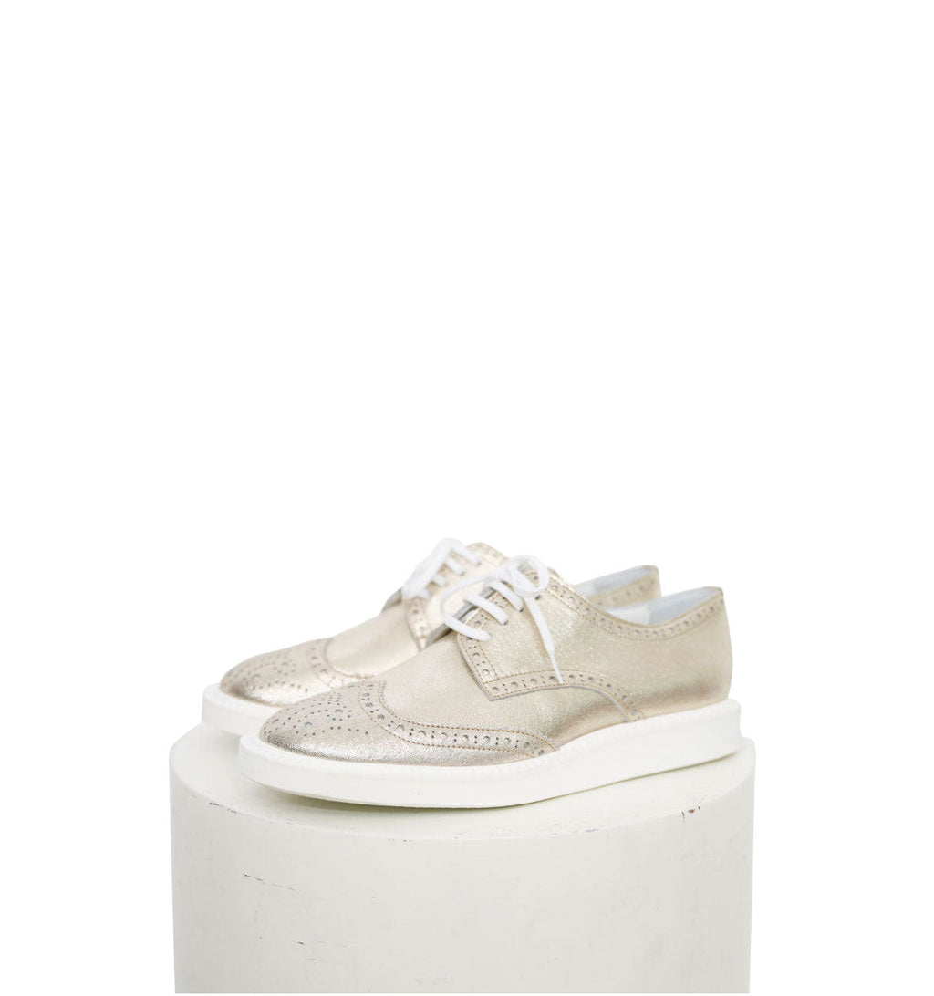 新品 試着のみ タオ コムデギャルソン 靴 シャンパンゴールド