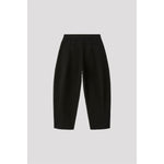 SOFT HYPHA CURVED PANTS-BLACK-