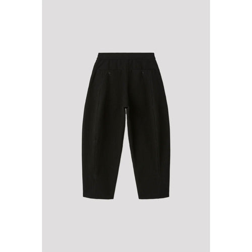 SOFT HYPHA CURVED PANTS-BLACK-