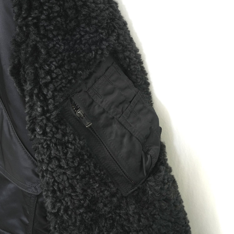 FAUX SHEARLING TYPE CWU-45/P JACKET-BLACK-