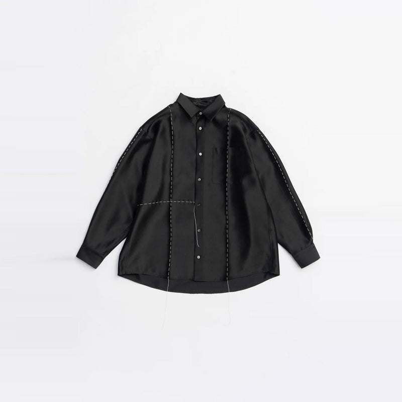 Hand Stitched Shirt-BLACK-