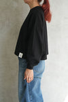 CROPPED LONG-SLV TEE/BIG FIT(6.5OZ)-C/BROWN -