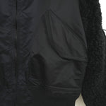 FAUX SHEARLING TYPE CWU-45/P JACKET-BLACK-