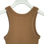 TANK TOP-C/BROWN