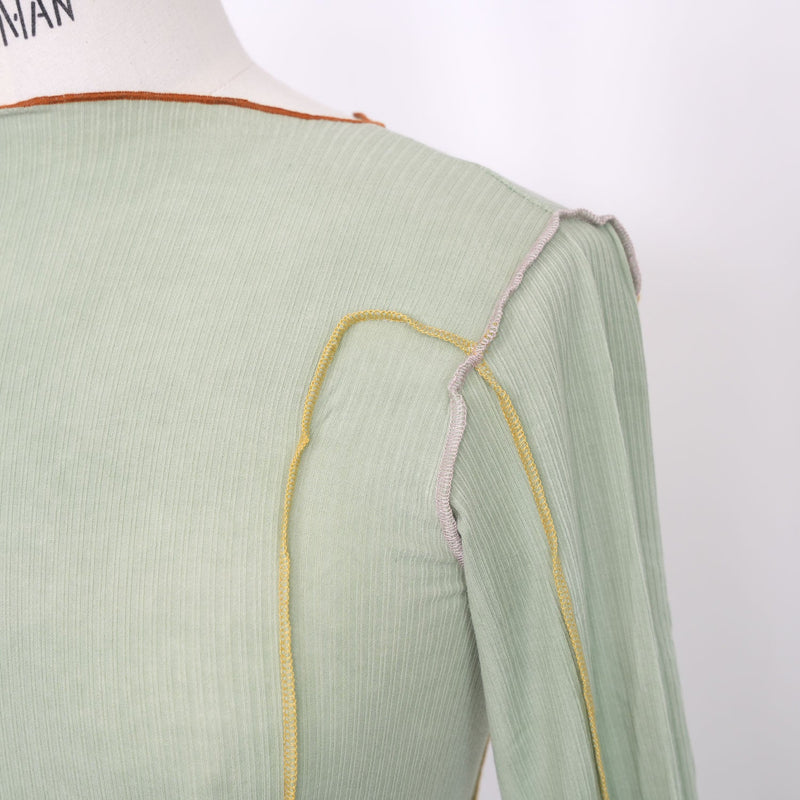 OMATO LONG SLEEVE-BAR GREEN