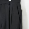 DOESKIN BARREL-LEG PANTS-CHACOAL-