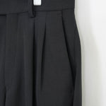 DOESKIN BARREL-LEG PANTS-CHACOAL-