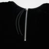 Shoulder Gathered Velour T-Shirt-C.GREY-