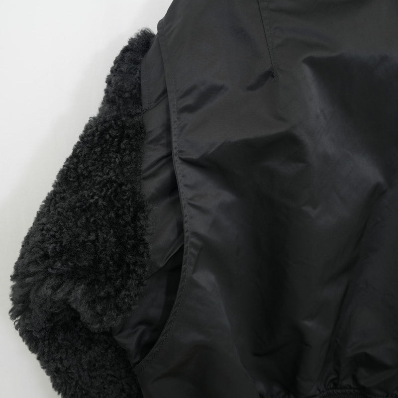 FAUX SHEARLING TYPE CWU-45/P JACKET-BLACK-