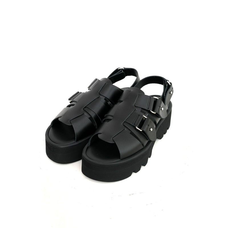 GURKHA SANDAL-BLACK-