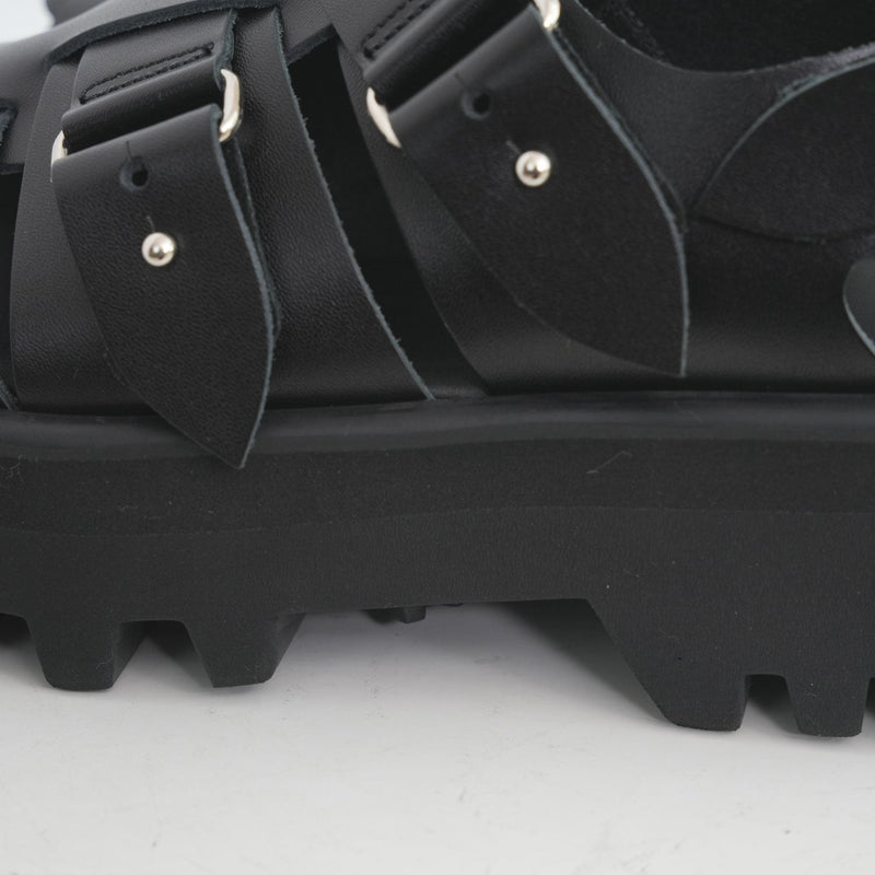 GURKHA SANDAL-BLACK-