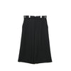 Low-crotch Bermuda Pants-BLACK-