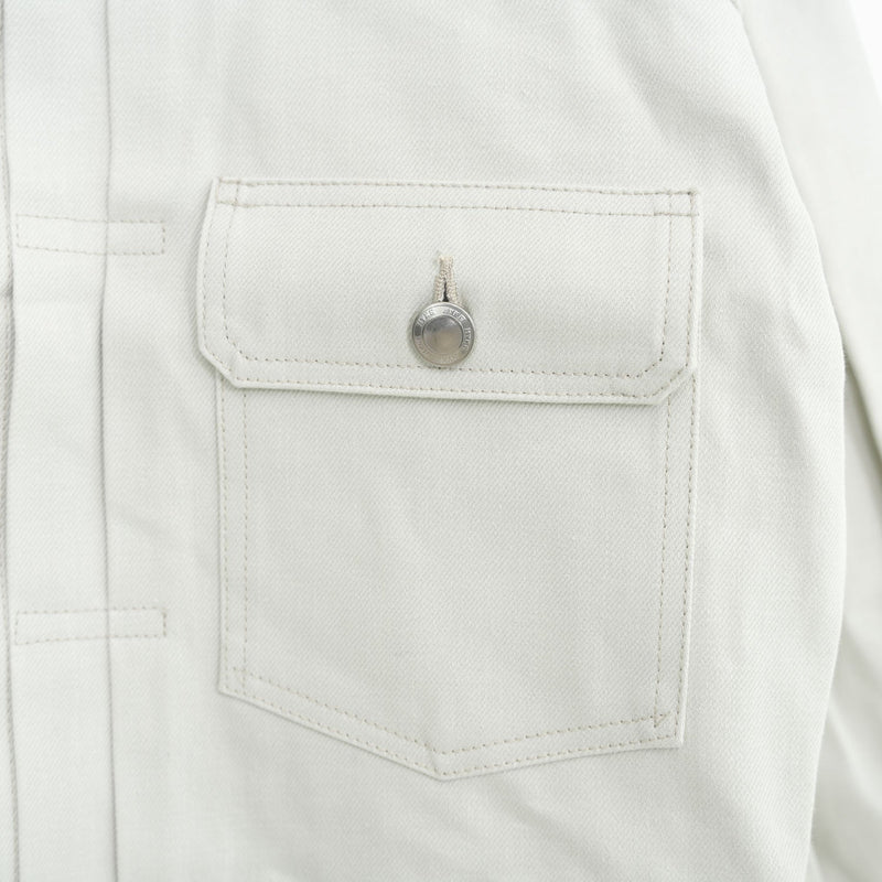 BALLOON SLEEVE WHITE DENIM JACKET/TYPE2