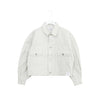 BALLOON SLEEVE WHITE DENIM JACKET/TYPE2