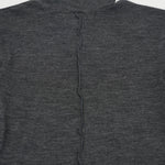 Pure Merino Wool Turtleneck Top -BLACK-