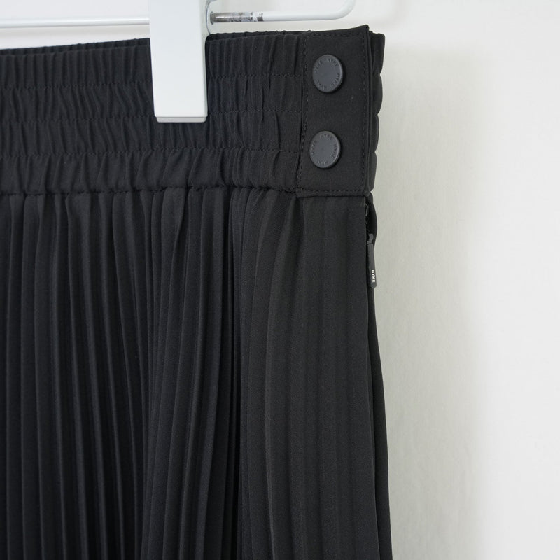 TAFFETA PLEATED SKIRT-CREAM-