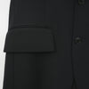 DOESKIN SLEEVELESS BLAZER-BLACK-