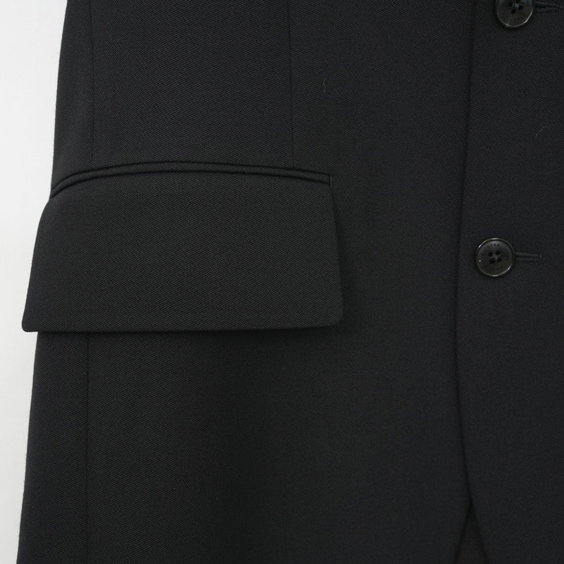 DOESKIN SLEEVELESS BLAZER-BLACK-