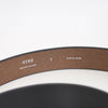 LEATHER RING BELT -BROWN-