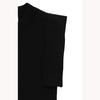 SQUARE SLEEVE KNIT TOPS -BLACK-