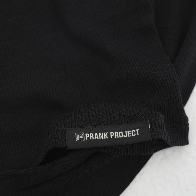 Pure Merino Wool Turtleneck Top -BLACK-