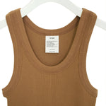 TANK TOP-C/BROWN