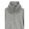HALF ZIP SHORT TOPS -GRAY-
