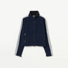 Fleece Tight Fit Track Jacket -NAVY-