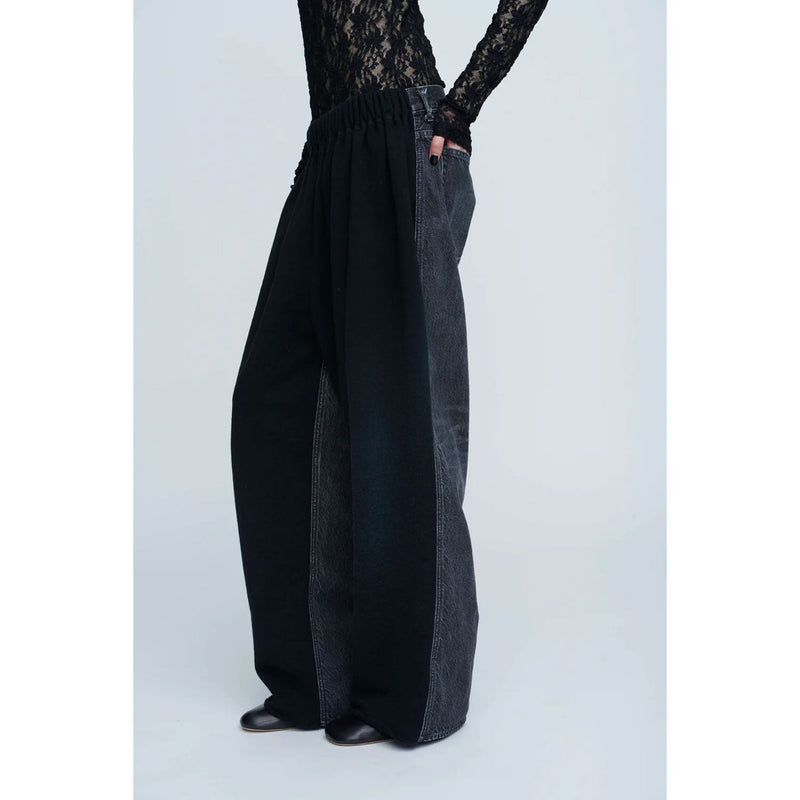 Hydride Sweat Denim Pants -BLACK×BLACK-