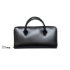 Long Zip Around Wallet With Handle -BLACK-