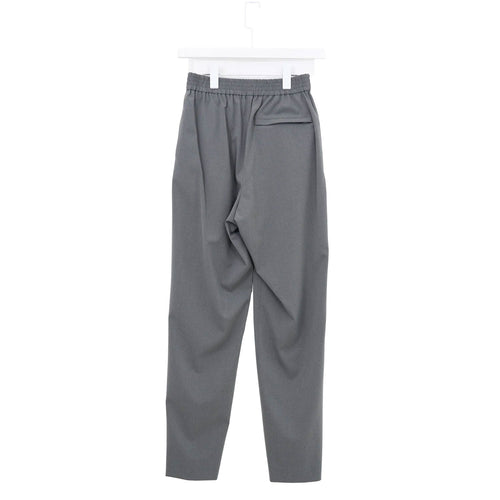 STRETCH TAPERED PANTS-CHACOAL-